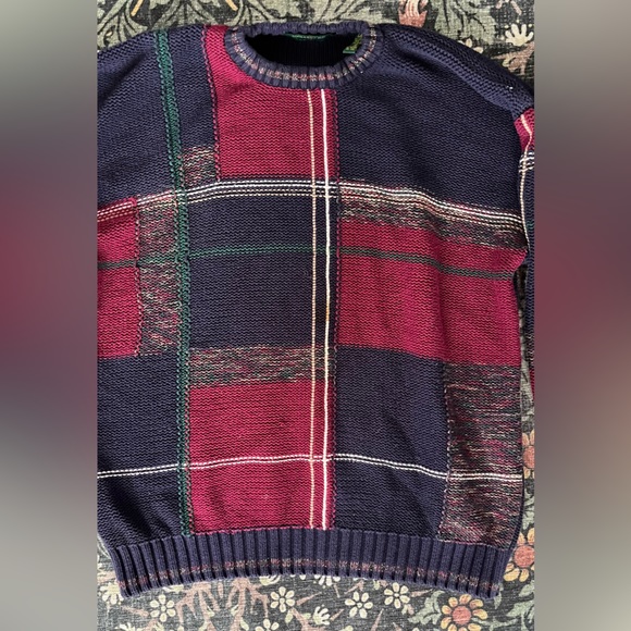 Embassy Row Cotton Crew-neck Long Sleeve Sweater - Picture 2 of 4